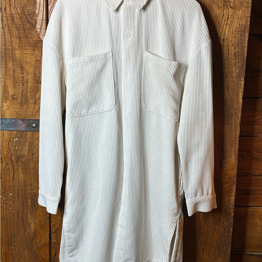 Elegant Cream Longline Tunic - Picture 4 of 12